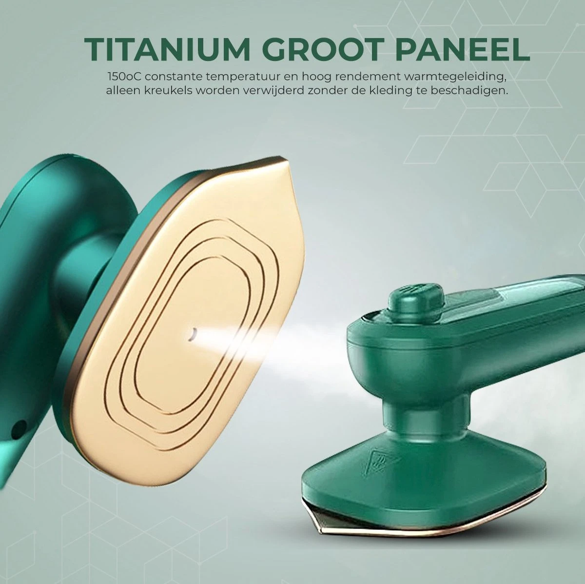 Stomer Kleding - Luxe Reis Strijkijzer - Inklapbaar - 8,4x11,5CM - Travel Strijkijzer – Strijkijzer Vakantie – Reisstrijkijzer Klein Strijkijzer - Steamer - Groen - 3 Stomer Kleding - Luxe Reis Strijkijzer - Inklapbaar - 8,4x11,5CM - Travel Strijkijzer – Strijkijzer Vakantie – Reisstrijkijzer Klein Strijkijzer - Steamer - Groen - - Afbeelding 3