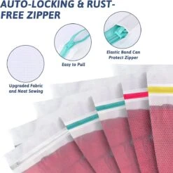 BOTC Waszakken - Wasnetten - Set Van 5 - Bescherm Je Wasgoed En Wasmachine - Transparant 17 BOTC Waszakken - Wasnetten - Set Van 5 - Bescherm Je Wasgoed En Wasmachine - Transparant -Huishoudelijke Benodigdheden 1200x1197 5