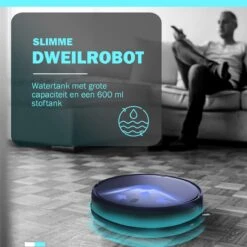 Tennex Robotstofzuiger Met Dweilfunctie Vacuum Cleaner - Stofzuiger Draadloos Zonder Zak Met Dweilsysteem - Dweilrobot -Huishoudelijke Benodigdheden 1200x1198 57