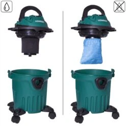 VONROC Compacte Nat- En Droogzuiger - 1000W – Blaasfunctie – 12L Tank - 5m Stroomkabel 10 VONROC Compacte Nat- En Droogzuiger - 1000W – Blaasfunctie – 12L Tank - 5m Stroomkabel -Huishoudelijke Benodigdheden 1200x1198 61