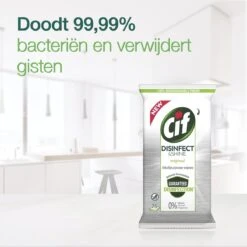 Cif Disinfect & Shine Wipes Doden 99,99% Van De Bacteriën Original Desinfecterende Schoonmaakdoekjes, Van 100% Biologisch Afbreekbaar Textiel 5 X 75 Doekjes 18 Cif Disinfect & Shine Wipes Doden 99,99% Van De Bacteriën Original Desinfecterende Schoonmaakdoekjes, Van 100% Biologisch Afbreekbaar Textiel 5 X 75 Doekjes -Huishoudelijke Benodigdheden 1200x1198 64