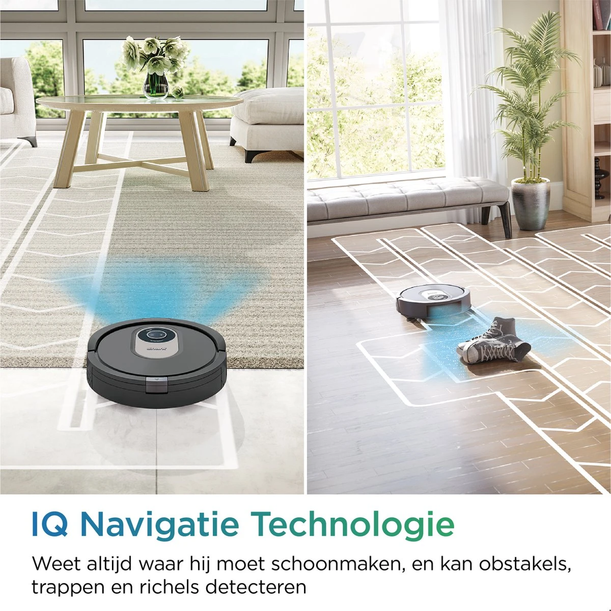 Shark AI Laser Robotstofzuiger - Automatisch Laadstation - Krachtig Tegen Huisdierharen - Mobiele App - Zakloos - RV2001EU 2 Shark AI Laser Robotstofzuiger - Automatisch Laadstation - Krachtig Tegen Huisdierharen - Mobiele App - Zakloos - RV2001EU - Afbeelding 2