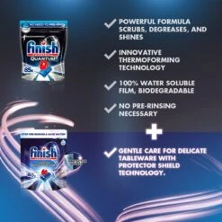 Finish Quantum Ultimate Infinity Shine Vaatwastabletten - 80 Capsules -Huishoudelijke Benodigdheden 1200x1200 1040