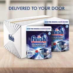 Finish Quantum Ultimate Infinity Shine Vaatwastabletten - 80 Capsules -Huishoudelijke Benodigdheden 1200x1200 1041