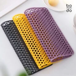 BODO Gootsteenmat Siliconen Donker Grijs - 34.5 X 34.5 Cm - Keuken Accessoires - Gootsteen Beschermer - Onderzetters Siliconen - Anti Kras -Huishoudelijke Benodigdheden 1200x1200 1115