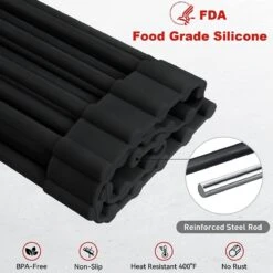 BOTC Afdruiprek - Verstelbaar - Afdruipmat Voor Afwas - Pannenonderzetter - Opvouwbaar -Huishoudelijke Benodigdheden 1200x1200 1124