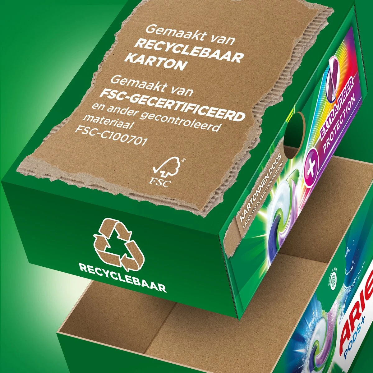 Ariel Wasmiddel Pods + Extra Vezelbescherming - Kleur - 4 X 28 Wasbeurten - Voordeelverpakking 4 Ariel Wasmiddel Pods + Extra Vezelbescherming - Kleur - 4 X 28 Wasbeurten - Voordeelverpakking - Afbeelding 4