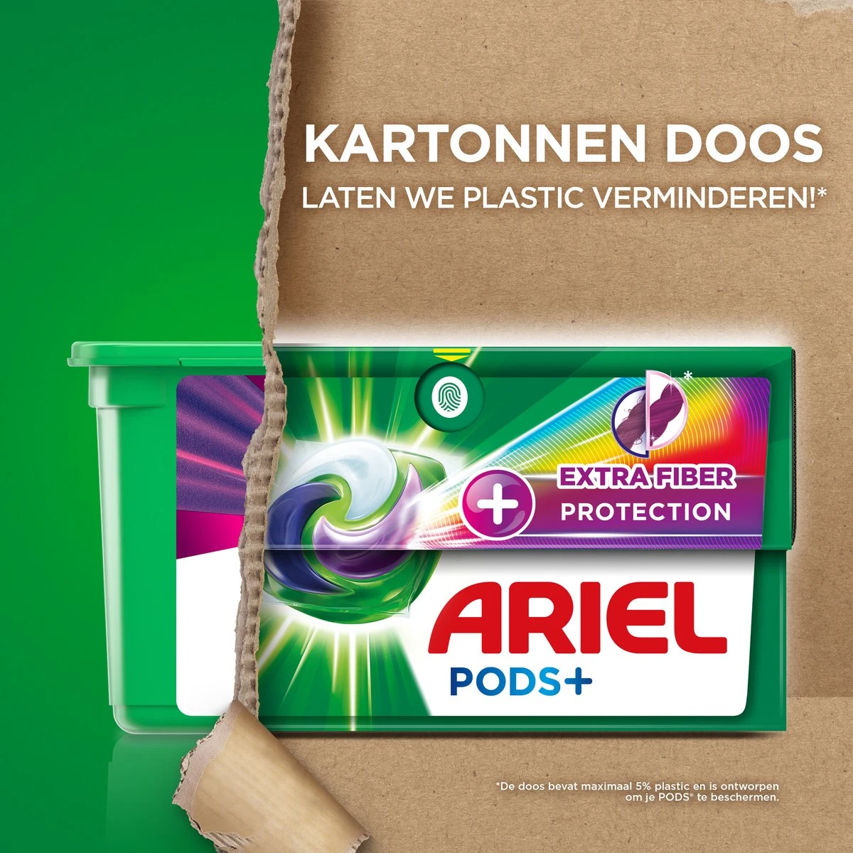 Ariel Wasmiddel Pods + Extra Vezelbescherming - Kleur - 4 X 28 Wasbeurten - Voordeelverpakking 8 Ariel Wasmiddel Pods + Extra Vezelbescherming - Kleur - 4 X 28 Wasbeurten - Voordeelverpakking - Afbeelding 8