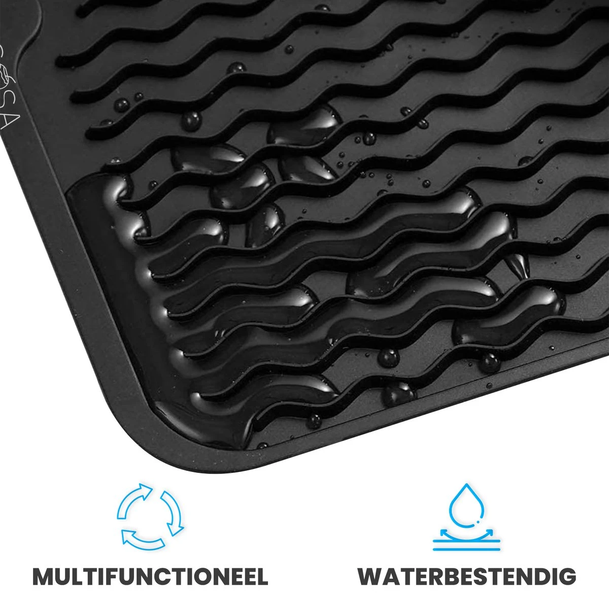 Bangosa Afdruipmat - Vaat Afwas Droogmat - Siliconen 50 X 40 8 Bangosa Afdruipmat - Vaat Afwas Droogmat - Siliconen 50 X 40 - Afbeelding 8