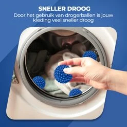 Roegaarden Drogerballen - Wasbollen - 6 Stuks - Siliconen - Sneller Droog - Anti-kreuk 10 Roegaarden Drogerballen - Wasbollen - 6 Stuks - Siliconen - Sneller Droog - Anti-kreuk -Huishoudelijke Benodigdheden 1200x1200 12