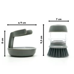 In Round Afwasborstel Met Zeepdispenser / Zeepreservoir – Inclusief Houder – Grijs – Afwas Borstel – Zeep Handborstel – Doseerpomp – Afwasmiddel Dispenser – Navulbaar 12 In Round Afwasborstel Met Zeepdispenser / Zeepreservoir – Inclusief Houder – Grijs – Afwas Borstel – Zeep Handborstel – Doseerpomp – Afwasmiddel Dispenser – Navulbaar -Huishoudelijke Benodigdheden 1200x1200 1226