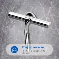 Mdxl® Raamwisser - Raamtrekker - Inclusief Ophanghaak Met Zuignap - Rvs - Douchewisser- Douche Trekker -Huishoudelijke Benodigdheden 1200x1200 1236