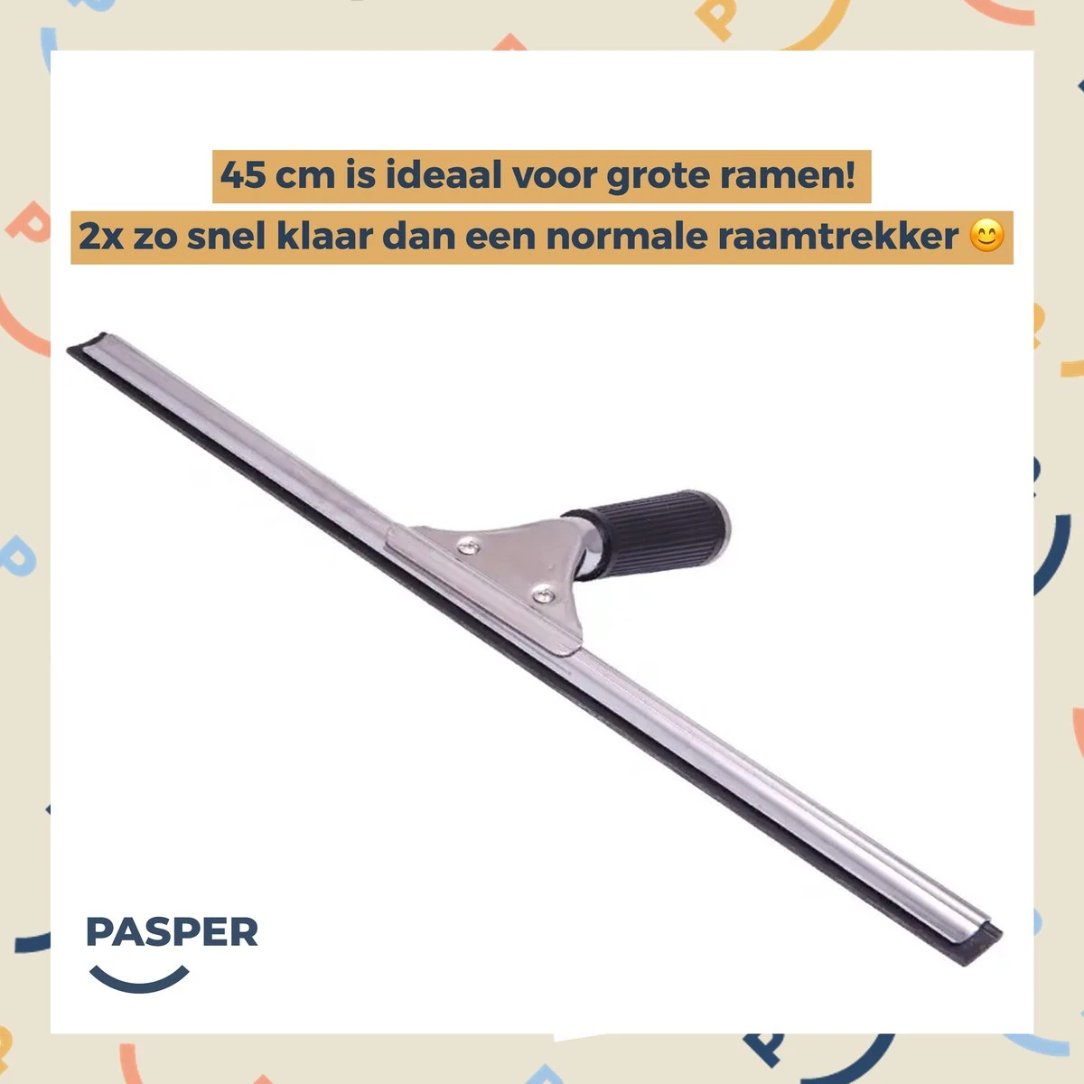 Raamtrekker Professioneel - 45 Cm - Pasper - Raamwisser - Raamtrekkers Zwart - Verstelbaar - Voor Multifunctioneel Gebruik Ramen, Douche En Auto 2 Raamtrekker Professioneel - 45 Cm - Pasper - Raamwisser - Raamtrekkers Zwart - Verstelbaar - Voor Multifunctioneel Gebruik Ramen, Douche En Auto - Afbeelding 2