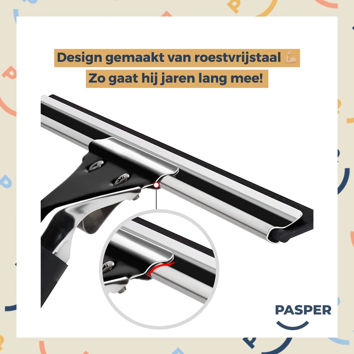 Raamtrekker Professioneel - 45 Cm - Pasper - Raamwisser - Raamtrekkers Zwart - Verstelbaar - Voor Multifunctioneel Gebruik Ramen, Douche En Auto 3 Raamtrekker Professioneel - 45 Cm - Pasper - Raamwisser - Raamtrekkers Zwart - Verstelbaar - Voor Multifunctioneel Gebruik Ramen, Douche En Auto - Afbeelding 3