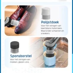 Qualitics Elektrische Schoonmaakborstel - Roterende Polijstmachine - Schrobborstel - Poetsmachine - Vloerreiniger Met 10 Opzetstukken -Huishoudelijke Benodigdheden 1200x1200 1278