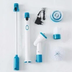 Merkloos Elektrische Schoonmaakborstel - Draadloos - 3 Opzetstukken - Oplaadbaar - Schrobber - Poetsmachine - Schoonmaak Middelen - Schoonmaak Borstel - Schrobborstel - Badkamer / Keuken - Poetsmachine - Polijstmachine - Reinigingsborstel -Huishoudelijke Benodigdheden 1200x1200 1304