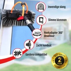 Aquascopic - Telescoopsteel Set Met Borstel - 7,2 Meter -Huishoudelijke Benodigdheden 1200x1200 1309