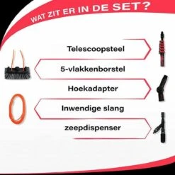 Aquascopic - Telescoopsteel Set Met Borstel - 7,2 Meter -Huishoudelijke Benodigdheden 1200x1200 1311