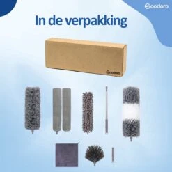 Woodoro Ragebol Uitschuifbaar Complete 9-Delige Set - Verstelbare Telescoopsteel - Plumeau - RVS - Zwart & Grijs 14 Woodoro Ragebol Uitschuifbaar Complete 9-Delige Set - Verstelbare Telescoopsteel - Plumeau - RVS - Zwart & Grijs -Huishoudelijke Benodigdheden 1200x1200 1328
