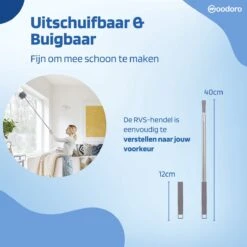 Woodoro Ragebol Uitschuifbaar Complete 9-Delige Set - Verstelbare Telescoopsteel - Plumeau - RVS - Zwart & Grijs 21 Woodoro Ragebol Uitschuifbaar Complete 9-Delige Set - Verstelbare Telescoopsteel - Plumeau - RVS - Zwart & Grijs -Huishoudelijke Benodigdheden 1200x1200 1335