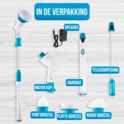 Strex Elektrische Schoonmaakborstel - Draadloze Schrobborstel - Schrobber - 3 Opzetstukken - Telescoopsteel - Poetsmachine Met Krachtige Accu 15 Strex Elektrische Schoonmaakborstel - Draadloze Schrobborstel - Schrobber - 3 Opzetstukken - Telescoopsteel - Poetsmachine Met Krachtige Accu -Huishoudelijke Benodigdheden 1200x1200 1343