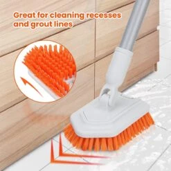 Merkloos Badkamer Reinigingsborstel - Badkamerschrobborstel - Reinigingsborstel - Met Afneembare Telescopische Handgreep En 180° Verstelbare Gezamenlijke Reinigingsborstel - Lange Steel 107 Cm -Huishoudelijke Benodigdheden 1200x1200 1346