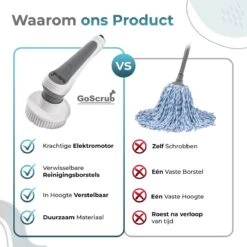 GoScrub® Elektrische Schoonmaakborstel – Elektrische Schrobber - Schrobborstel – Voor Badkamer Of Keuken – Schrobber Met Steel – Luiwagen – Polijstmachine - Poetsmachine Met 10 Opzetstukken 16 GoScrub® Elektrische Schoonmaakborstel – Elektrische Schrobber - Schrobborstel – Voor Badkamer Of Keuken – Schrobber Met Steel – Luiwagen – Polijstmachine - Poetsmachine Met 10 Opzetstukken -Huishoudelijke Benodigdheden 1200x1200 1370