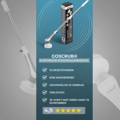 GoScrub® Elektrische Schoonmaakborstel – Elektrische Schrobber - Schrobborstel – Voor Badkamer Of Keuken – Schrobber Met Steel – Luiwagen – Polijstmachine - Poetsmachine Met 10 Opzetstukken 17 GoScrub® Elektrische Schoonmaakborstel – Elektrische Schrobber - Schrobborstel – Voor Badkamer Of Keuken – Schrobber Met Steel – Luiwagen – Polijstmachine - Poetsmachine Met 10 Opzetstukken -Huishoudelijke Benodigdheden 1200x1200 1371