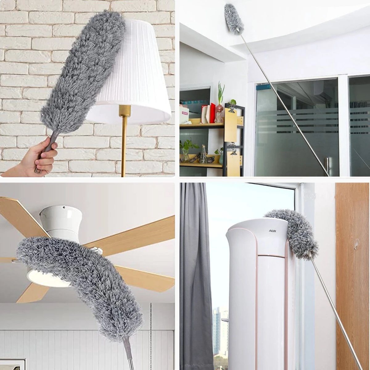 ForDig Telescopische Plumeau Microvezel - Duster Met Telescoopsteel Uitschuifbaar Tot 250 Cm - Wasbaar - 360 Graden Draaibaar 2 ForDig Telescopische Plumeau Microvezel - Duster Met Telescoopsteel Uitschuifbaar Tot 250 Cm - Wasbaar - 360 Graden Draaibaar - Afbeelding 2