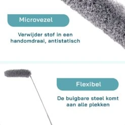 ForDig Telescopische Plumeau Microvezel - Duster Met Telescoopsteel Uitschuifbaar Tot 250 Cm - Wasbaar - 360 Graden Draaibaar 15 ForDig Telescopische Plumeau Microvezel - Duster Met Telescoopsteel Uitschuifbaar Tot 250 Cm - Wasbaar - 360 Graden Draaibaar -Huishoudelijke Benodigdheden 1200x1200 1481