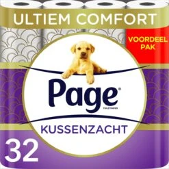 Page Toiletpapier - 32 Rollen - Kussenzacht Wc Papier (3-laags) - Voordeelverpakking -Huishoudelijke Benodigdheden 1200x1200 1573