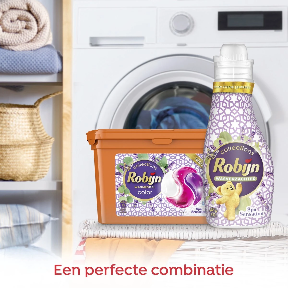 Robijn Spa Sensation 3 In 1 Wascapsules - 4 X 15 Wasbeurten - Voordeelverpakking 3 Robijn Spa Sensation 3 In 1 Wascapsules - 4 X 15 Wasbeurten - Voordeelverpakking - Afbeelding 3