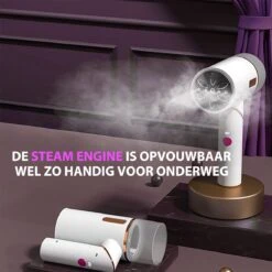Bee's Kledingstomer - Handstomer - Stomer Kleding - Steamer - Stoomreiniger - Stoomstrijkijzer - 30 G/min - 250ML - 1600W - Snel Opgewarmd - Wit -Huishoudelijke Benodigdheden 1200x1200 1657
