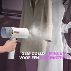 Bee's Kledingstomer - Handstomer - Stomer Kleding - Steamer - Stoomreiniger - Stoomstrijkijzer - 30 G/min - 250ML - 1600W - Snel Opgewarmd - Wit -Huishoudelijke Benodigdheden 1200x1200 1658