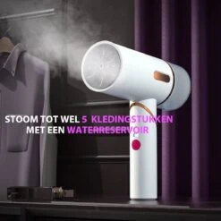 Bee's Kledingstomer - Handstomer - Stomer Kleding - Steamer - Stoomreiniger - Stoomstrijkijzer - 30 G/min - 250ML - 1600W - Snel Opgewarmd - Wit -Huishoudelijke Benodigdheden 1200x1200 1660
