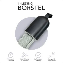 STEAMRS - Herbruikbare Luxe Kledingborstel - Pluizenverwijderaar - Zwart -Huishoudelijke Benodigdheden 1200x1200 1700