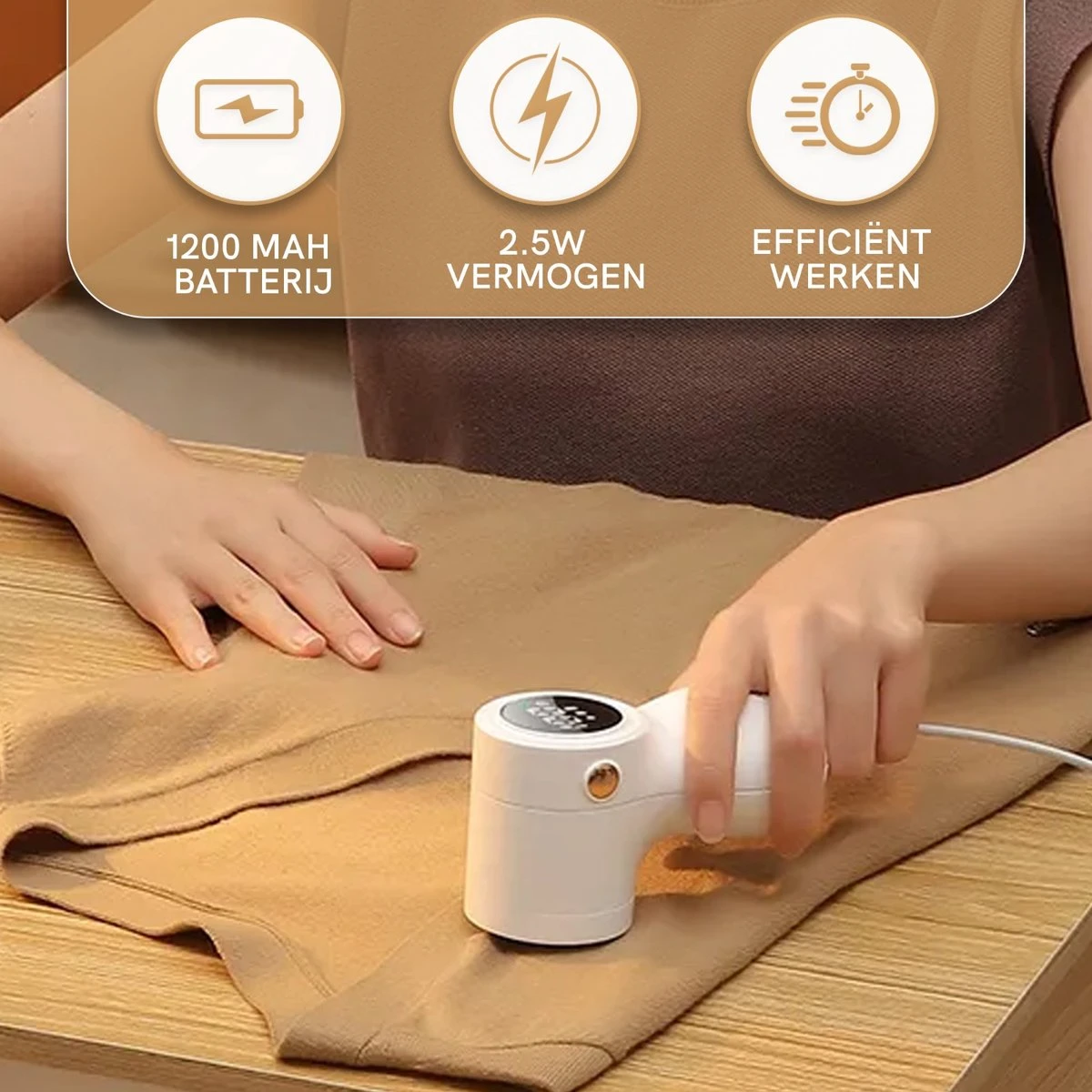 Undicat Pluizenverwijderaar – Oplaadbaar-Draadloss- Extra Borstelset– Kledingontpluizer – Sterk Zuigsysteem – Pluisverwijderaar -Wit– Draagbare Lint Remover– Digitale Power Scherm-3 Standen- 2 Undicat Pluizenverwijderaar – Oplaadbaar-Draadloss- Extra Borstelset– Kledingontpluizer – Sterk Zuigsysteem – Pluisverwijderaar -Wit– Draagbare Lint Remover– Digitale Power Scherm-3 Standen- - Afbeelding 2