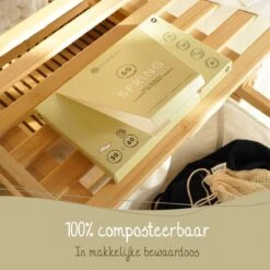 Cosmeau Wasmiddel Wasstrips 120 Wasbeurten Lentefris Wasvellen Wasdoekjes Detergent Sheets Wasdoekjes - Fris Plasticvrij Biologisch Afbreekbaar Eco -Huishoudelijke Benodigdheden 1200x1200 171