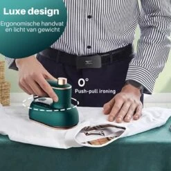 JT Products Luxe Reisstrijkijzer – Stoom Strijkijzer – Inklapbaar - Mini Strijkijzer - 8,4x11,5CM - Travel Strijkijzer – Strijkijzer Vakantie – Reisstrijkijzer Klein -Huishoudelijke Benodigdheden 1200x1200 1735