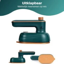 JT Products Luxe Reisstrijkijzer – Stoom Strijkijzer – Inklapbaar - Mini Strijkijzer - 8,4x11,5CM - Travel Strijkijzer – Strijkijzer Vakantie – Reisstrijkijzer Klein -Huishoudelijke Benodigdheden 1200x1200 1736