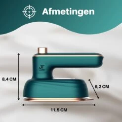 JT Products Luxe Reisstrijkijzer – Stoom Strijkijzer – Inklapbaar - Mini Strijkijzer - 8,4x11,5CM - Travel Strijkijzer – Strijkijzer Vakantie – Reisstrijkijzer Klein -Huishoudelijke Benodigdheden 1200x1200 1737