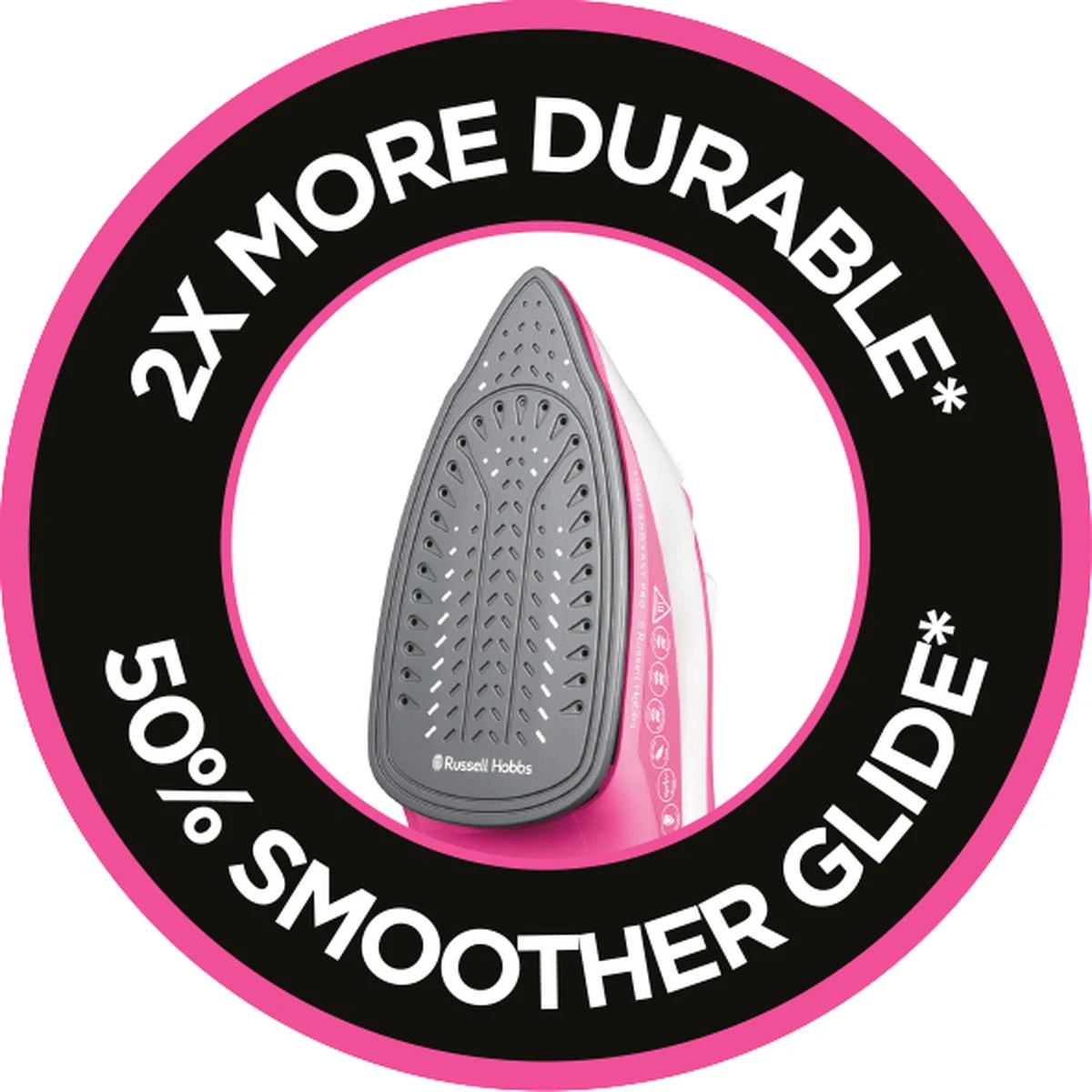 Russell Hobbs Light & Easy Pro Strijkijzer / Stoomstrijkijzer 26461-56 - Roze 4 Russell Hobbs Light & Easy Pro Strijkijzer / Stoomstrijkijzer 26461-56 - Roze - Afbeelding 4