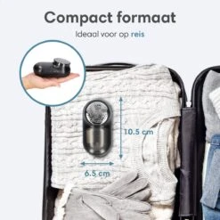 Lifeproducts Oplaadbare Pluizenverwijderaar - Elektrische Kledingontpluizer Met Antistatische Pluizenborstel - Oplaadbaar - Pluizendief Inclusief 3 Extra Mesjes - Zwart -Huishoudelijke Benodigdheden 1200x1200 1784