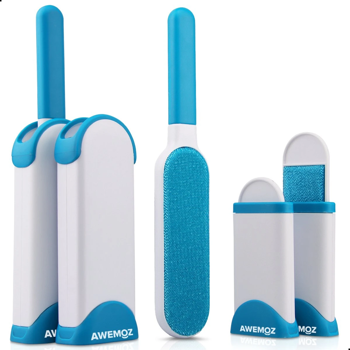 AWEMOZ Pluizenverwijderaar 4 Stuks - Pluizenborstel - Ontpluizer - Kledingroller – Pluizenroller - Kleefroller - Kledingborstel 1 AWEMOZ Pluizenverwijderaar 4 Stuks - Pluizenborstel - Ontpluizer - Kledingroller – Pluizenroller - Kleefroller - Kledingborstel