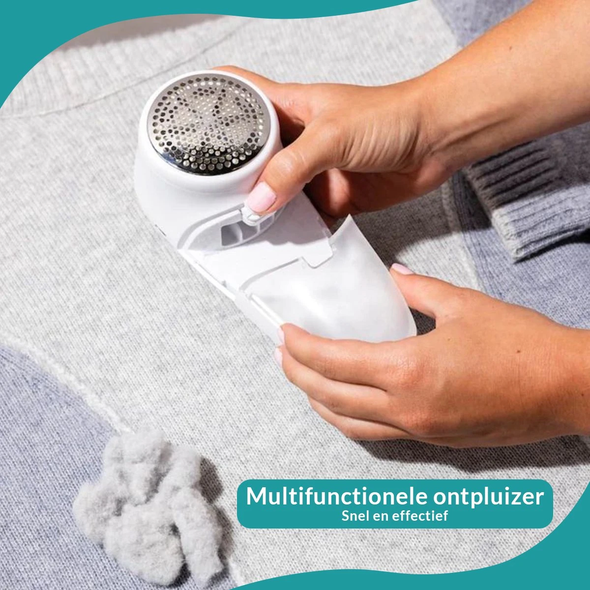Infangel – Elektrische Pluizenverwijderaar – Draadloze Pluizendief – Incl. 2 Extra Opzetstukken - Grijs 2 Infangel – Elektrische Pluizenverwijderaar – Draadloze Pluizendief – Incl. 2 Extra Opzetstukken - Grijs - Afbeelding 2