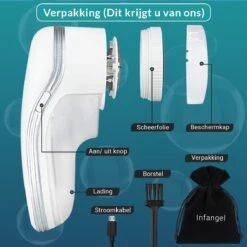 Infangel – Elektrische Pluizenverwijderaar – Draadloze Pluizendief – Incl. 2 Extra Opzetstukken - Grijs 9 Infangel – Elektrische Pluizenverwijderaar – Draadloze Pluizendief – Incl. 2 Extra Opzetstukken - Grijs -Huishoudelijke Benodigdheden 1200x1200 1817