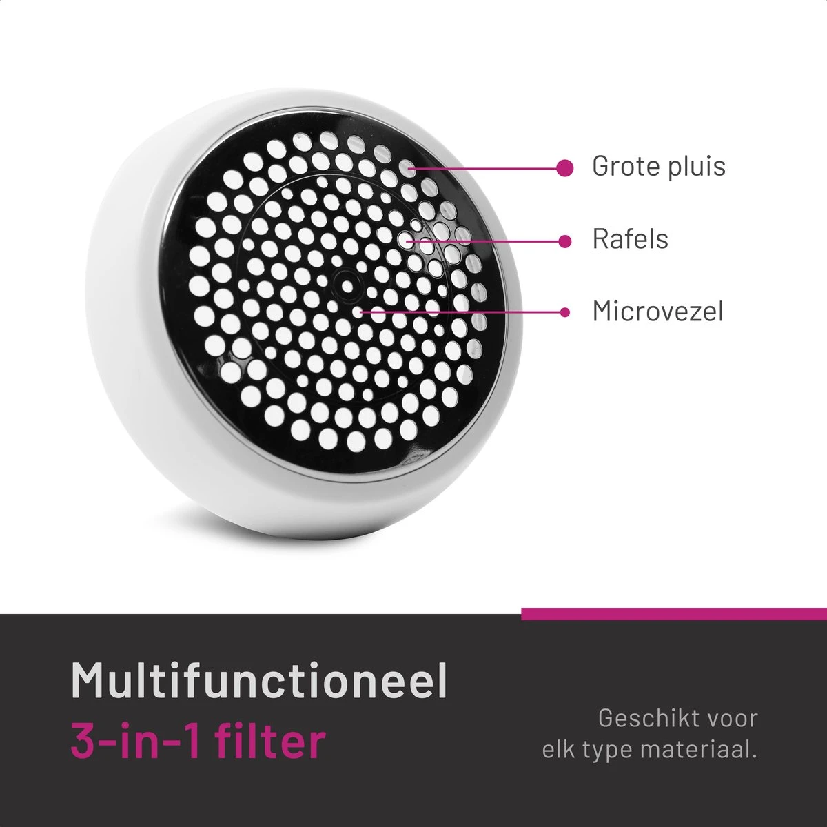 Merkloos Elektrische Pluizenverwijderaar – Ontpluizer – Ontpiller - USB Oplaadbaar – Krachtige Batterij – Extra Grote Scheerkop – Voor Bed/bank/kleding - 3x Opzetstuk – Wit 2 Merkloos Elektrische Pluizenverwijderaar – Ontpluizer – Ontpiller - USB Oplaadbaar – Krachtige Batterij – Extra Grote Scheerkop – Voor Bed/bank/kleding - 3x Opzetstuk – Wit - Afbeelding 2