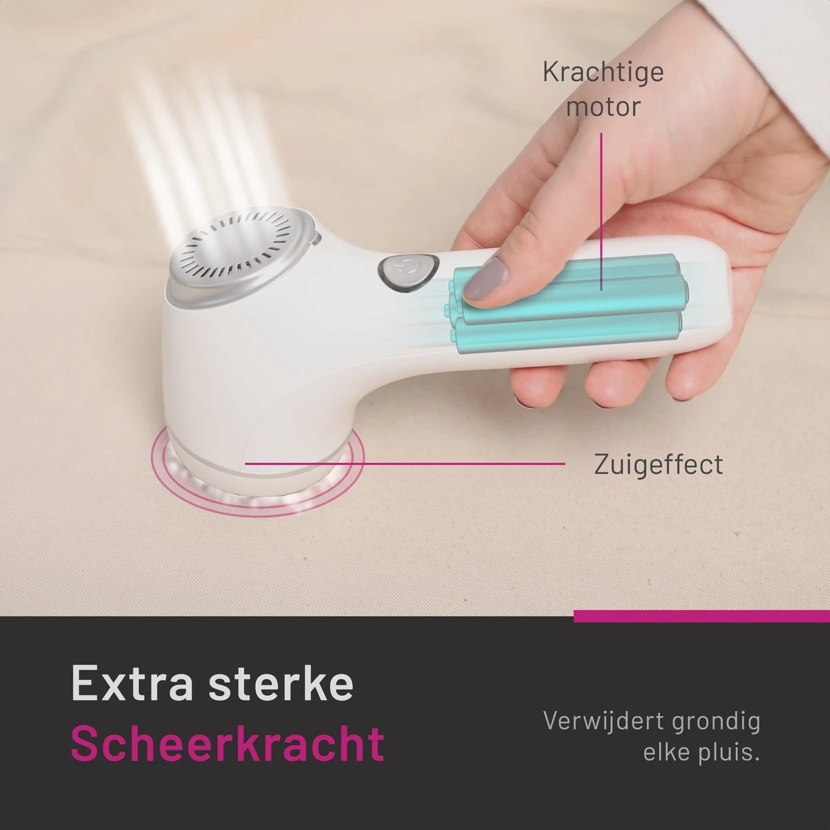 Merkloos Elektrische Pluizenverwijderaar – Ontpluizer – Ontpiller - USB Oplaadbaar – Krachtige Batterij – Extra Grote Scheerkop – Voor Bed/bank/kleding - 3x Opzetstuk – Wit 9 Merkloos Elektrische Pluizenverwijderaar – Ontpluizer – Ontpiller - USB Oplaadbaar – Krachtige Batterij – Extra Grote Scheerkop – Voor Bed/bank/kleding - 3x Opzetstuk – Wit - Afbeelding 9