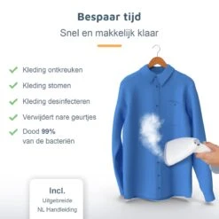 GGGOODS Kledingstomer - Steamer - ZEER KRACHTIG - 1640 Watt - Handstomer - Stoomreiniger - 350ml Tank 17 GGGOODS Kledingstomer - Steamer - ZEER KRACHTIG - 1640 Watt - Handstomer - Stoomreiniger - 350ml Tank -Huishoudelijke Benodigdheden 1200x1200 1832