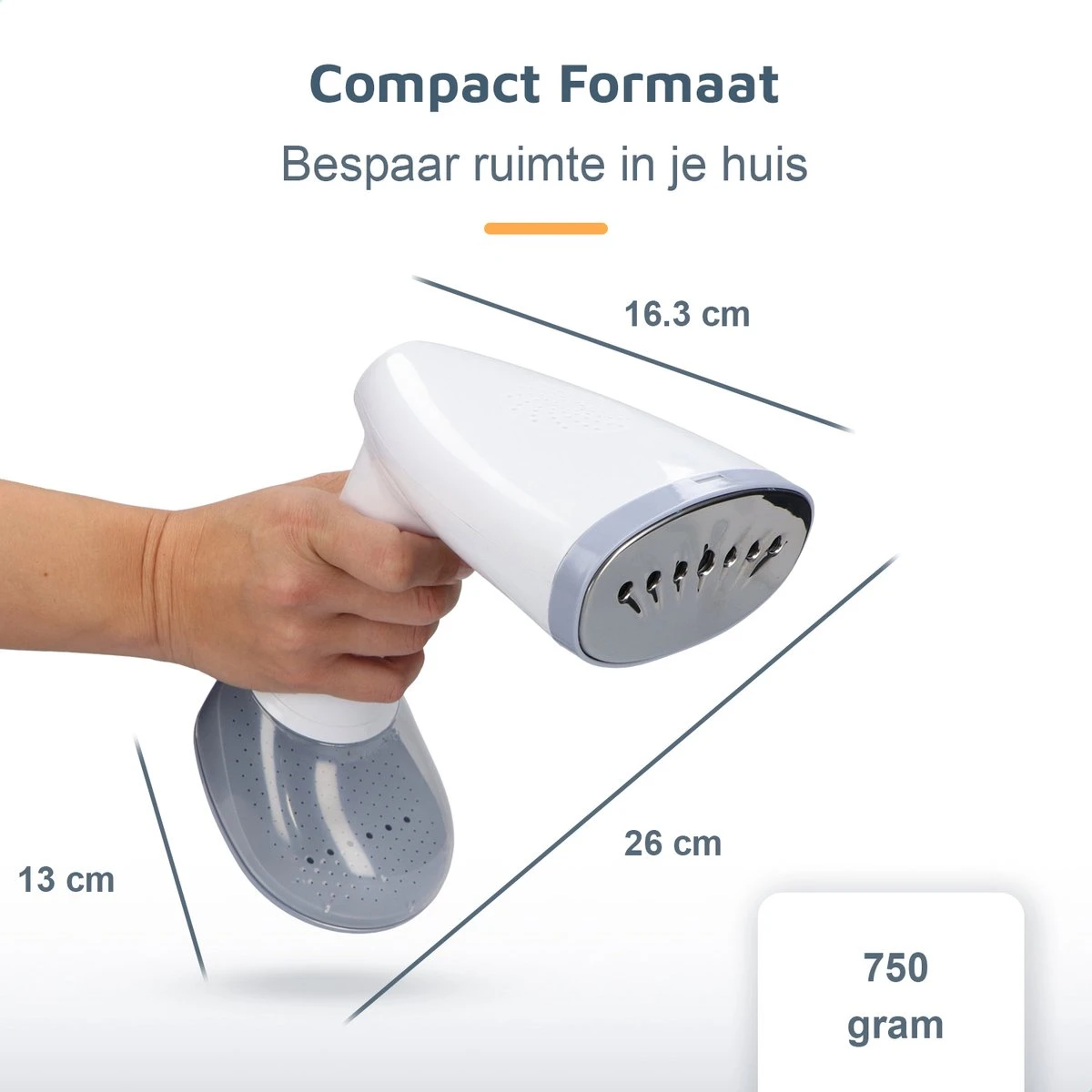 GGGOODS Kledingstomer - Steamer - ZEER KRACHTIG - 1640 Watt - Handstomer - Stoomreiniger - 350ml Tank 8 GGGOODS Kledingstomer - Steamer - ZEER KRACHTIG - 1640 Watt - Handstomer - Stoomreiniger - 350ml Tank - Afbeelding 8